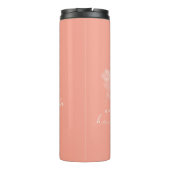 Geboortemaand Vloer May Hawthorn Modern Monogram Thermosbeker (Achterkant)