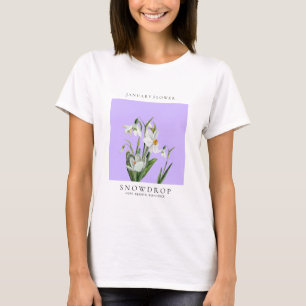 Geboortemaandbloem Januari T-shirt