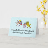 Geboortemkaart voor Cupid en Stork Valentijnsdag Kaart (Gele Bloem)