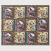 GEBOORTEMONOGRAM PERKAMENT CADEAUPAPIER (Vlak)