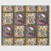 GEBOORTEMONOGRAM PERKAMENT CADEAUPAPIER (Vlak)