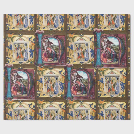 GEBOORTEMONOGRAM PERKAMENT CADEAUPAPIER (Vlak)