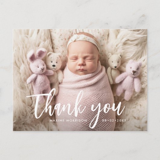 geboortenaankondiging borstel Briefkaart (Voorkant)