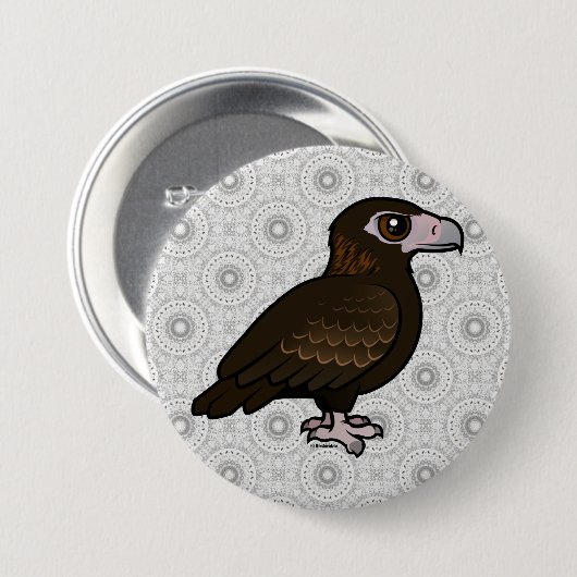 Geboortende arend ronde button 7,6 cm (Voorkant /achterkant)