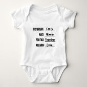 GEBOORTEPLAATS AARDE BABY SHIRT (Voorkant)