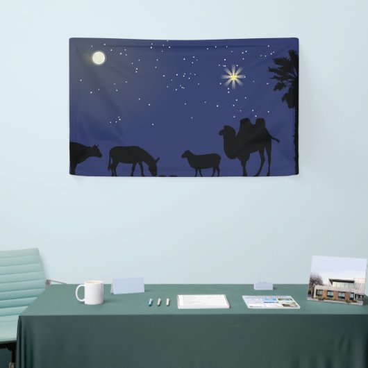 Geboorteplaats achtergrond voor Kerstmis Spandoek (Beurs)