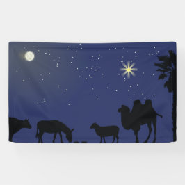 Geboorteplaats achtergrond voor Kerstmis Spandoek