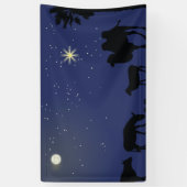 Geboorteplaats achtergrond voor Kerstmis Spandoek (Verticaal)