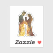 Geboorteplaats, Baby Jezus, Maria en Jozef Sticker (Vel)