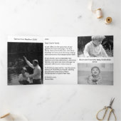 Geboorteplaats Black Cross Church Kerstmis Drieluik Wenskaart (Binnen)