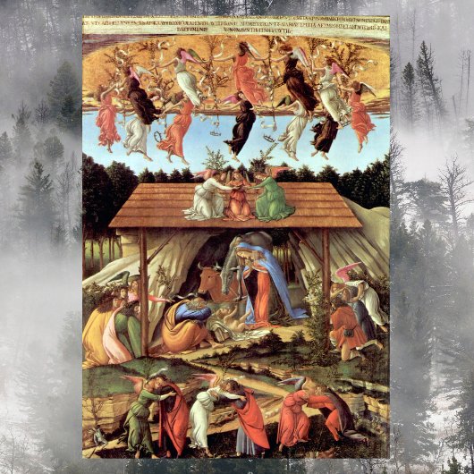 Geboorteplaats: Botticelli, kerstnativiteit Poster