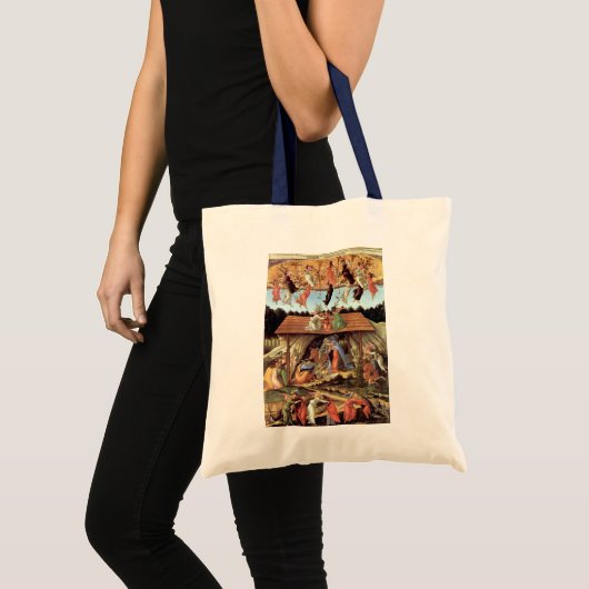 Geboorteplaats: Botticelli, kerstnativiteit Tote Bag (Voorkant (product))