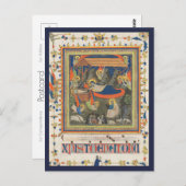 Geboorteplaats C.1340 | Blue Beach Song™-Briefkaar Briefkaart (Voorkant / Achterkant)