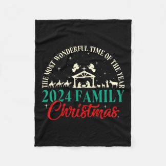 Geboorteplaats Christelijke kerst Kerstmis 2024 Ma Fleece Deken