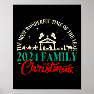 Geboorteplaats Christelijke kerst Kerstmis 2024 Ma Poster