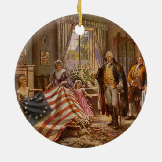 Geboorteplaats: Edward Moran (1917) Keramisch Ornament (Achterkant)