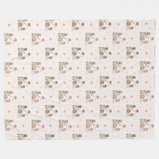 Geboorteplaats Fleece Blanket (Voorkant (Horizontaal))