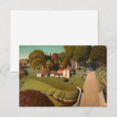 Geboorteplaats Herbert Hoover door Grant Wood Bedankkaart (Voorkant / Achterkant)