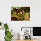 Geboorteplaats Herbert Hoover door Grant Wood Poster (Thuiskantoor)