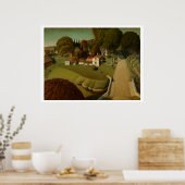 "Geboorteplaats Herbert Hoover" door Grant Wood Poster (Keuken)