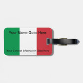 Geboorteplaats: Italiaans Bagagelabel van de vlag  (Achterkant horizontaal)