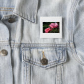 Geboorteplaats - JUNE - Roos Vierkante Button 5,1 Cm (In situ)