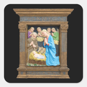 GEBOORTEPLAATS Luca della Robbia Vierkante Sticker