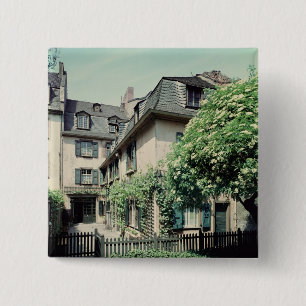 Geboorteplaats: Ludwig van Beethoven Vierkante Button 5,1 Cm