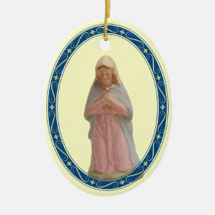 Geboorteplaats Mary Keramisch Ornament