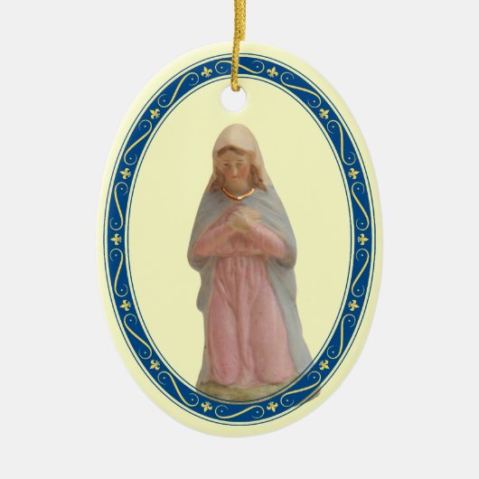Geboorteplaats Mary Keramisch Ornament (Voorkant)
