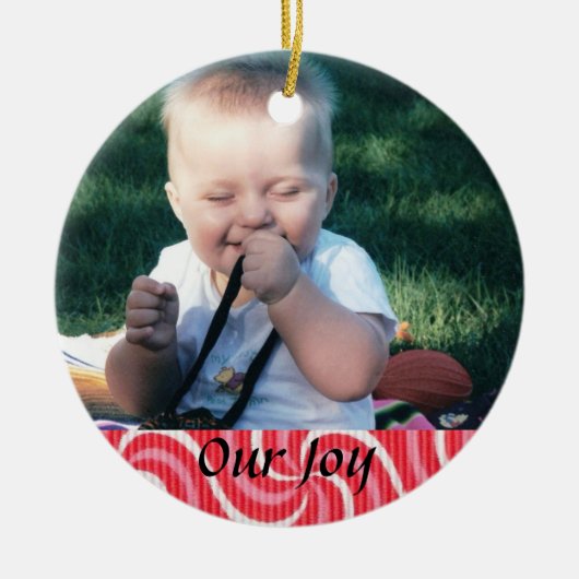 Geboorteplaats of adoptietoeslag keramisch ornament (Voorkant)