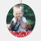 Geboorteplaats of adoptietoeslag keramisch ornament (Links)