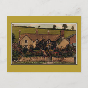 Geboorteplaats: Sir Walter Raleigh, Hayes Barton Briefkaart