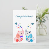 Geboorteplaats: Twins, Boy and Girl, gefeliciteerd (Staand voorkant)