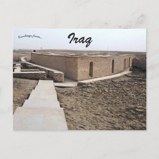 Geboorteplaats van Abraham Nasiriyah Irak Briefkaart (Voorkant)