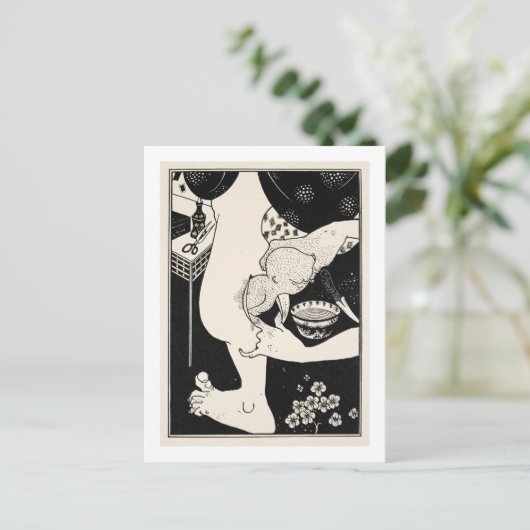 Geboorteplaats van de kalf van het been, illustrat briefkaart (Staand voorkant)