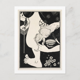 Geboorteplaats van de kalf van het been, illustrat briefkaart