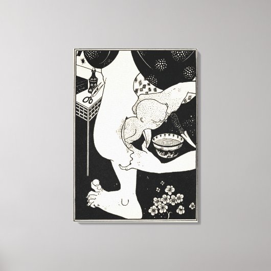 Geboorteplaats van de kalf van het been, illustrat canvas afdruk (Voorkant)