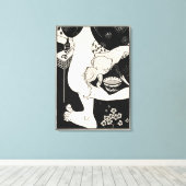 Geboorteplaats van de kalf van het been, illustrat canvas afdruk (Insitu (Houten vloer))