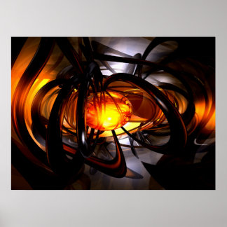 Geboorteplaats van een Abstract Poster van de Zon