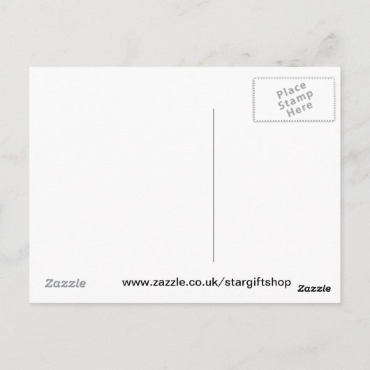 Geboorteplaats van Saturnus Briefkaart (Achterkant)