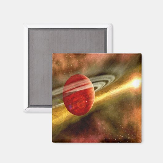 Geboorteplaats van Saturnus Magneet (Voorkant / Achterkant)