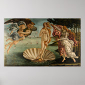 Geboorteplaats van Venus door Botticelli Poster (Voorkant)