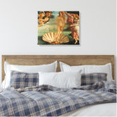 Geboorteplaats van Venus Funny Remake met Glass Ca Canvas Afdruk (Insitu (Slaapkamer))