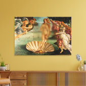 Geboorteplaats van Venus Funny Remake met Glass Ca Canvas Afdruk (Insitu (Woonkamer))
