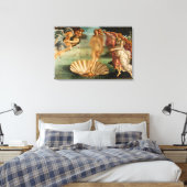 Geboorteplaats van Venus Funny Remake met Glass Ca Canvas Afdruk (Insitu (Slaapkamer))