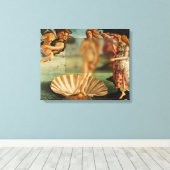 Geboorteplaats van Venus Funny Remake met Glass Ca Canvas Afdruk (Insitu (Houten vloer))