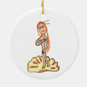 Geboorteplaats van Venus Keramisch Ornament (Achterkant)