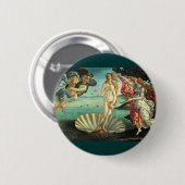 Geboorteplaats Venus, 1485 Ronde Button 5,7 Cm (Voorkant /achterkant)