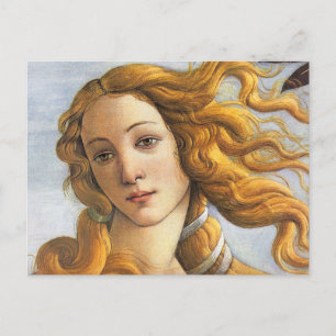 Geboorteplaats: Venus detail, Botticelli Briefkaart